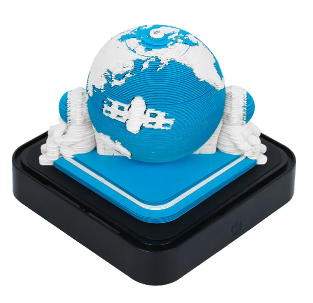 LED-Lit 3D Astronaut Earth Calendar