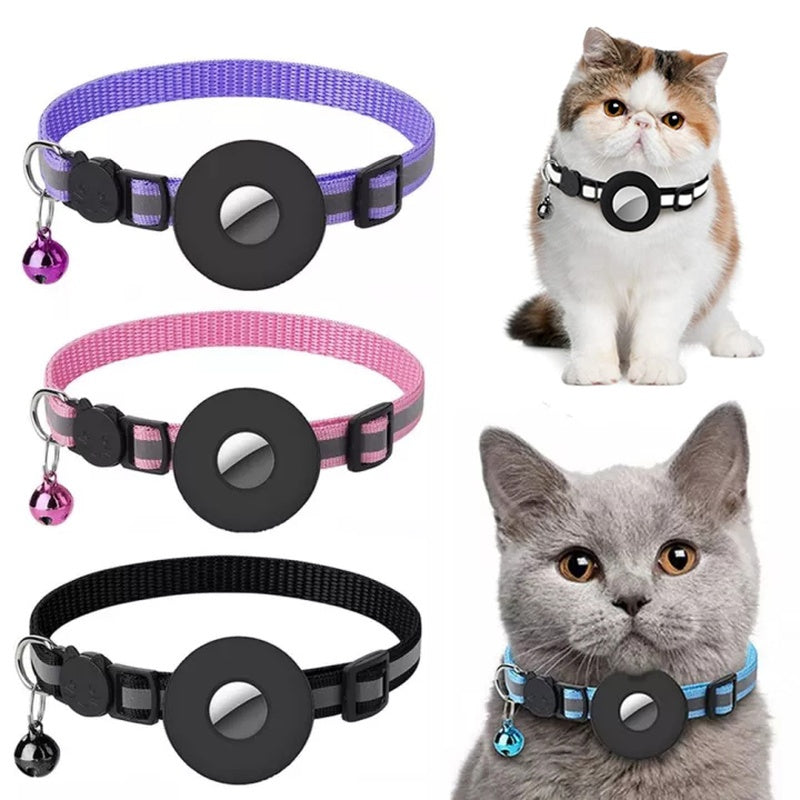 Waterproof Airtag Collar Case in Reflective Nylon